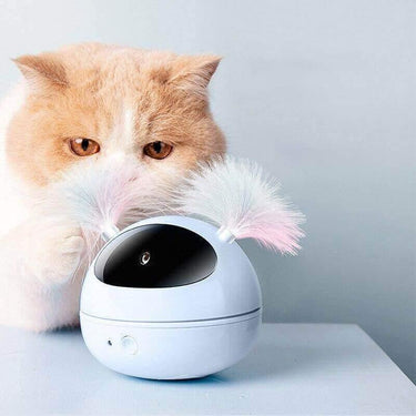 Roly-Poly 360 Cat Laser Robot Cat Toys KittyNook Blue